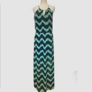 Chevron Patterned Maxi Dress